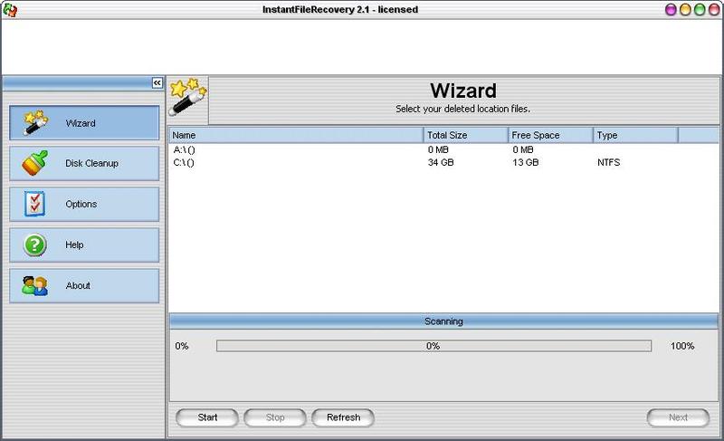 Instant File Recovery Screenshot
